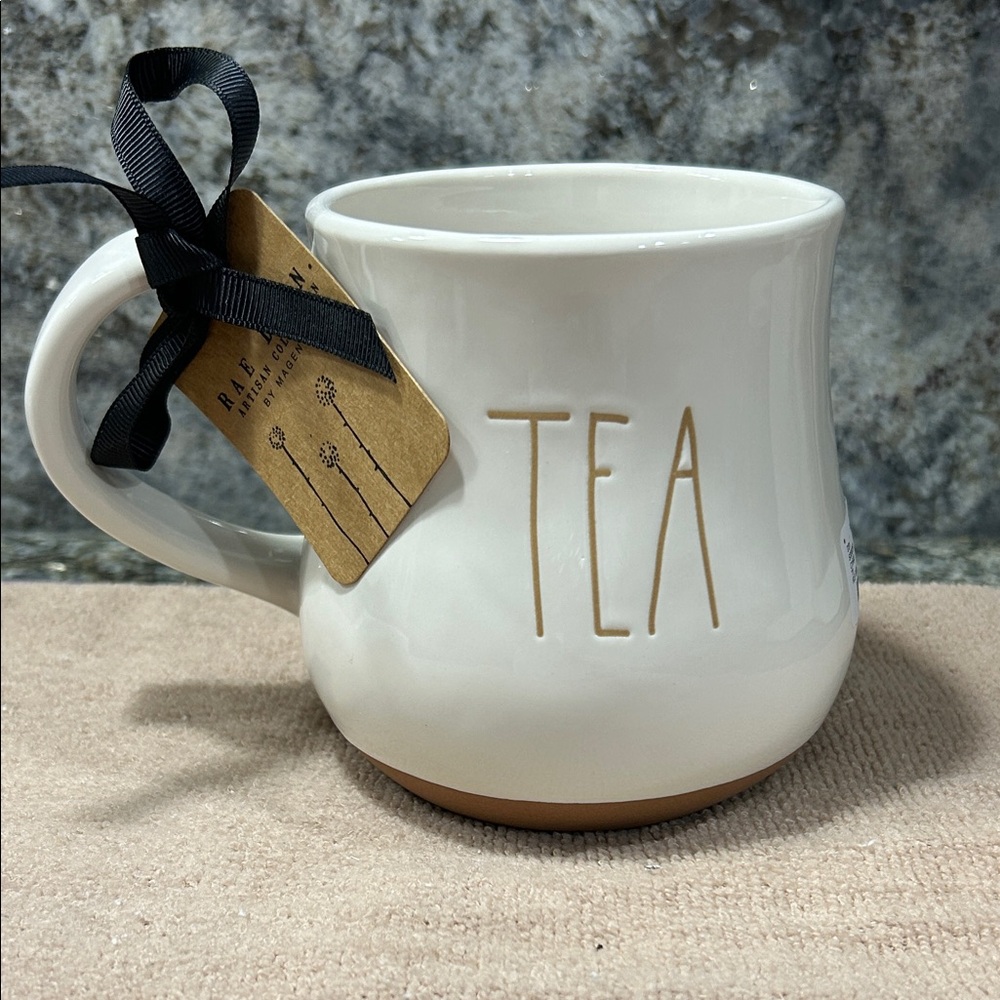 NWT Rae Dunn โTEAโ Double Sided Mug Artisan Collection